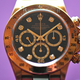 A vintage gold Rolex Daytona, sold at auction for 122,500 CHF (about $106,575) in 2011.